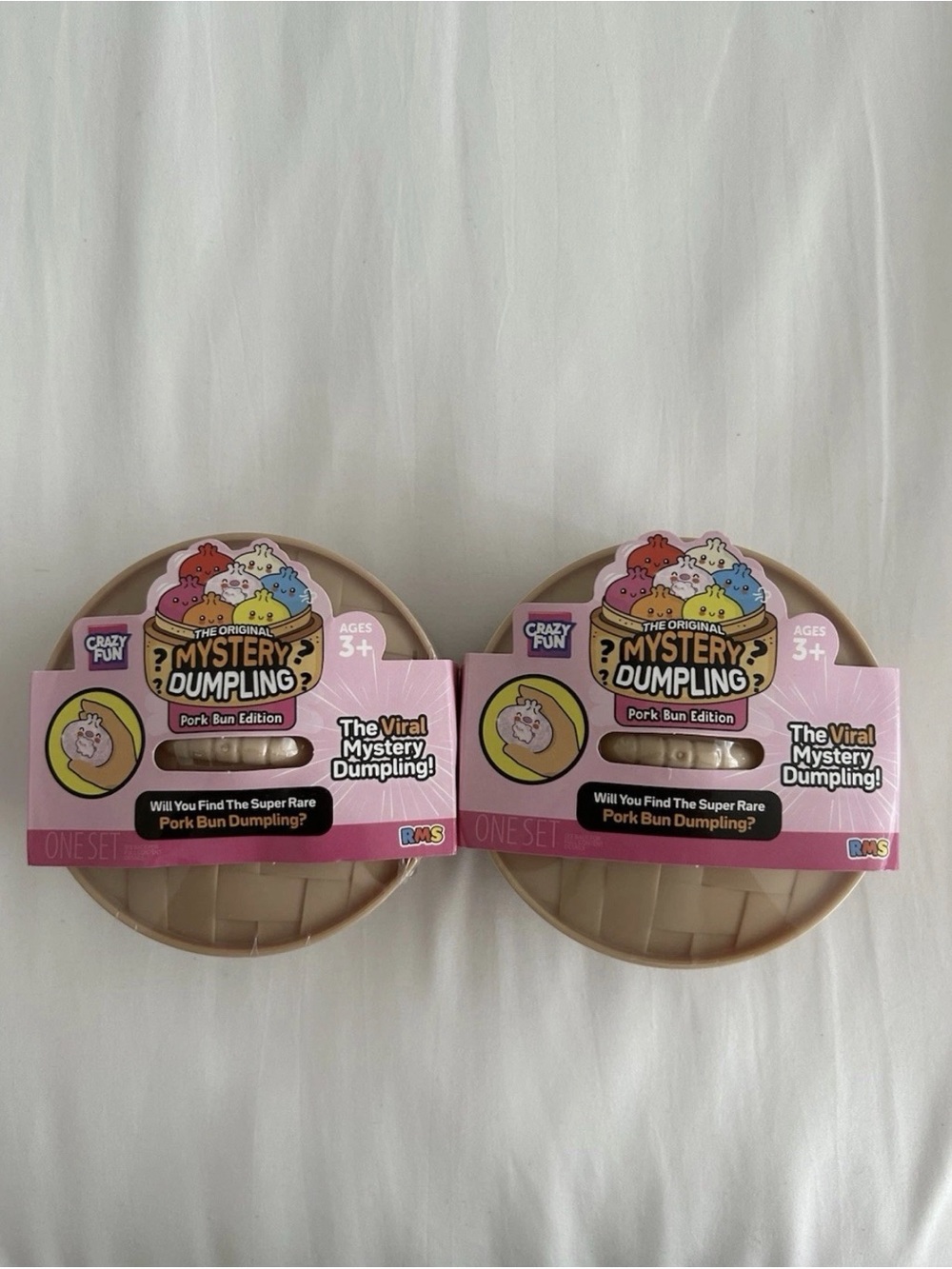 RMS Crazy Fun Mystery Dumpling Pork Bun Edition Lot of 2 NEW Sealed Squishy